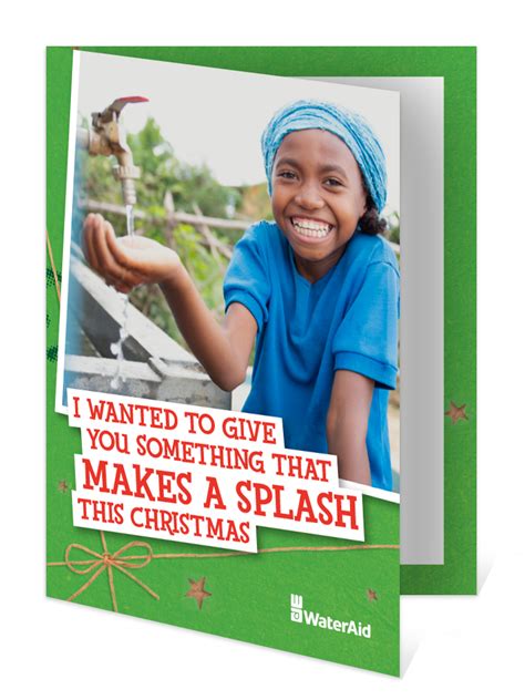 You can help provide water for a child (Christmas .